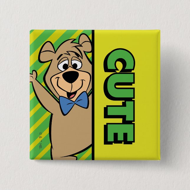 Cute Boo-Boo Bear Button (Front)