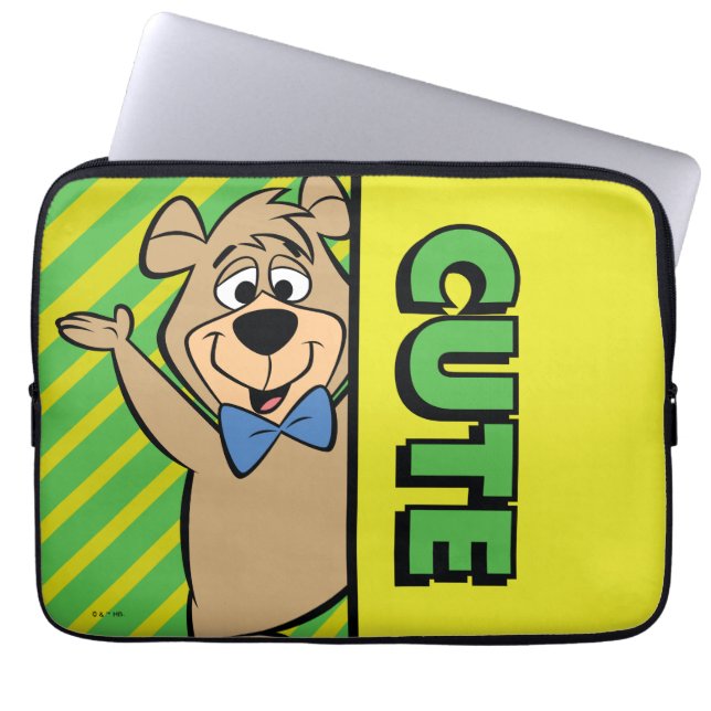 Cute Boo-Boo Bear Laptop Sleeve (Front)