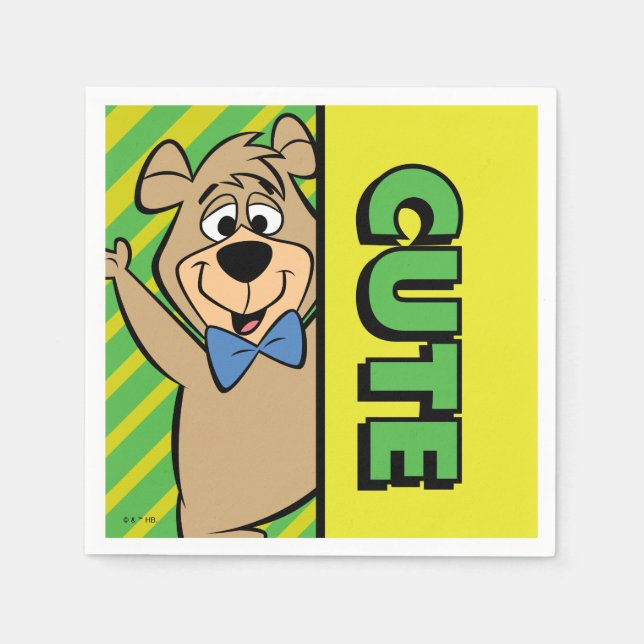 Cute Boo-Boo Bear Napkins (Front)