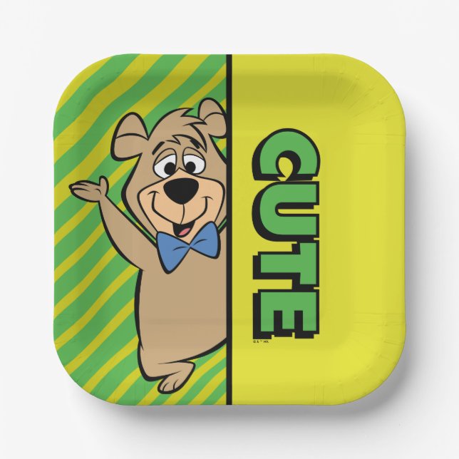 Cute Boo-Boo Bear Paper Plates (Front)