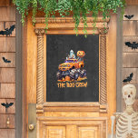 Cute Boo Crew Modern Jack O Lantern Halloween Window Cling<br><div class="desc">Peek-a-boo! Our “Boo Crew” window cling is the perfect pick to add a ghostly touch to your space. Ideal for kids’ room decor, Halloween haunts, or birthday party fun, this cling features a playful ghost and pumpkin duo atop a monster truck, ready to join your ghoul gang. The modern typography...</div>