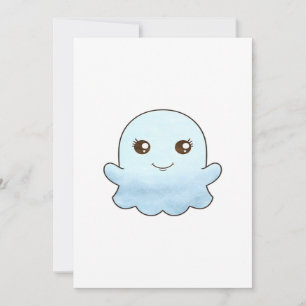 Cute Boo Design Trendy Unique Holiday Card