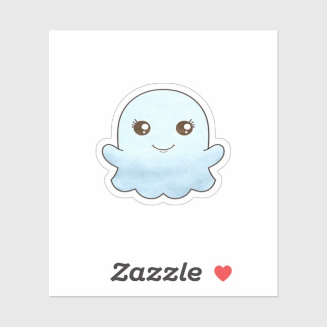 Cute Boo Design Trendy Unique Sticker (Sheet)