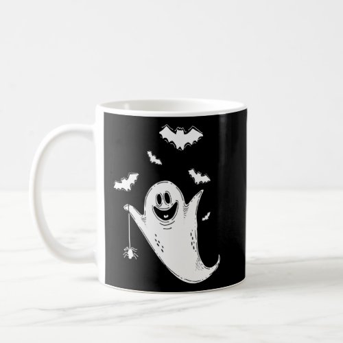 Cute Boo Ghost Bats Funny Halloween Costume Creepy Coffee Mug