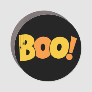 Cute Boo Ghost Halloween Car Magnet