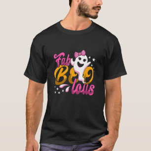 Cute Boo Ghost Halloween Fab Boo Lous Pink Boo Boo T-Shirt