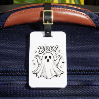 Cute Boo ghost  Luggage Tag