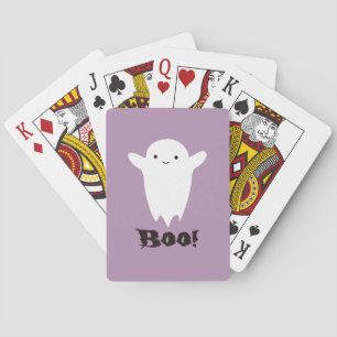 Cute Boo! Ghost Poker Cards