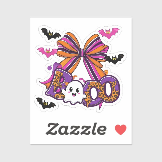Cute Boo Ghost Sticker (Sheet)