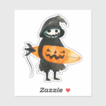 Cute Boo  Ghosts Pumpkin Happy Halloween Sticker