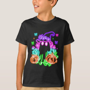 Cute Boo Halloween Ghost Witch Pumpkin Trendy Hall T-Shirt