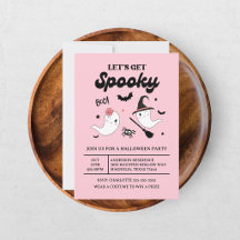 Cute Boo Spooky Ghost Halloween Pink Girl