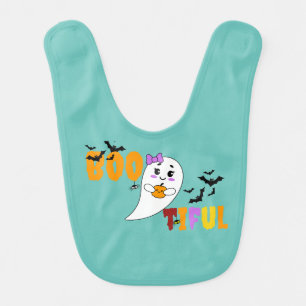 Cute Boo-tiful Halloween Baby Bib