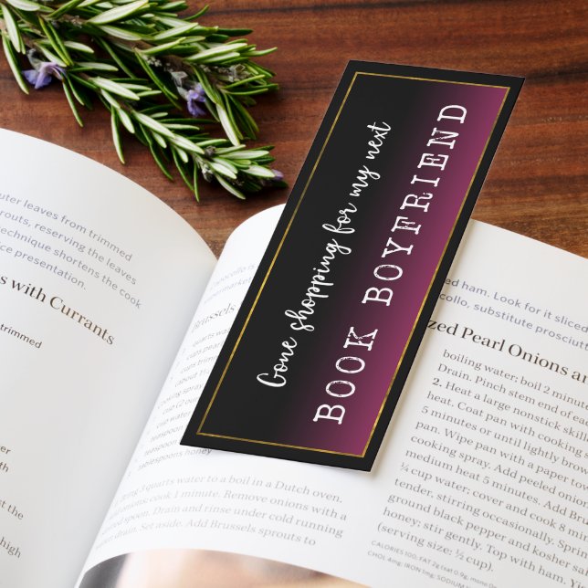 Cute Book Boyfriend Bookmarks (Book)