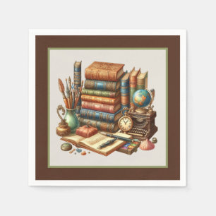 Cute book club party napkins