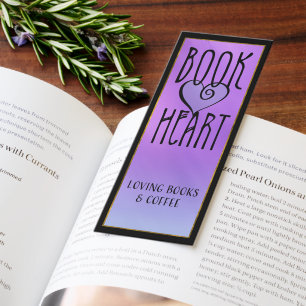Cute Book Heart Bookmarks