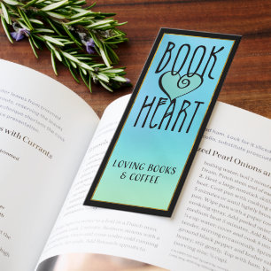 Cute Book Heart Bookmarks