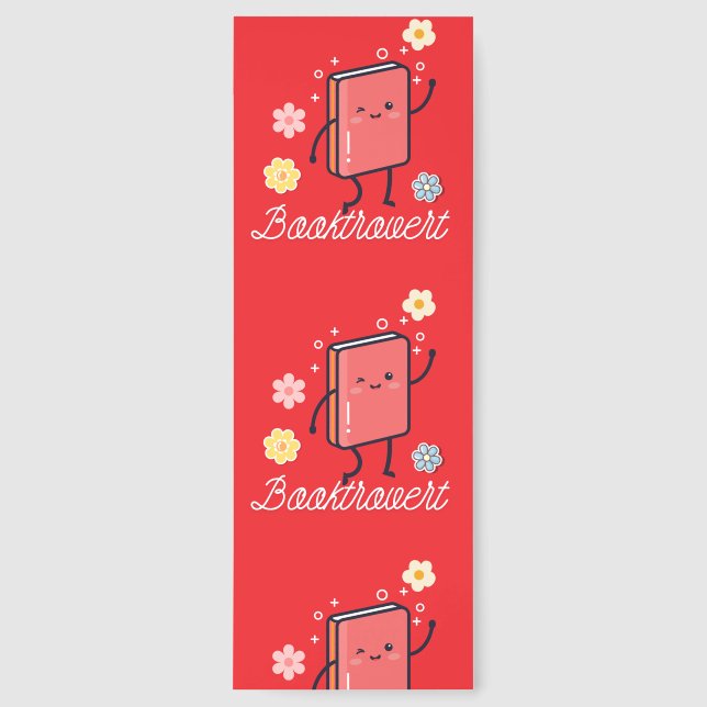 Cute Book Lover Design Bookmarks (Front)