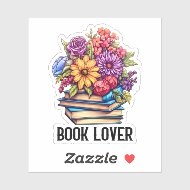 Cute book lovers reading  sticker (Sheet)