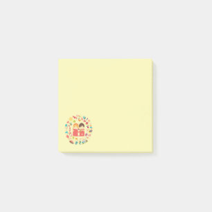 Cute book theme colorful girl's post-it notes