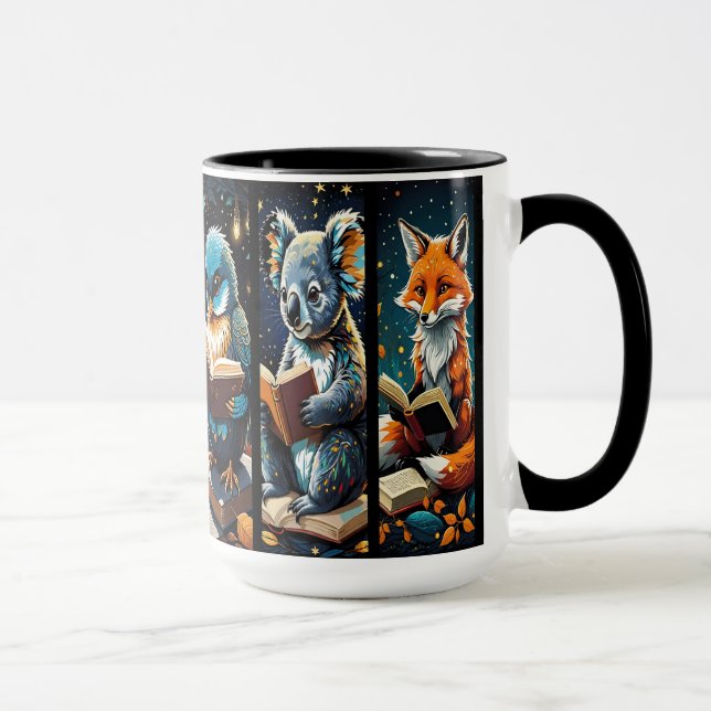 Cute Bookish Animals Mug (Right)