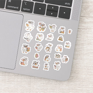 Cute Bookish Goose Sticker Pack 1