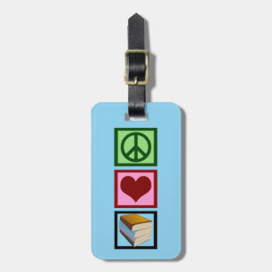 Cute Books Librarian Luggage Tag