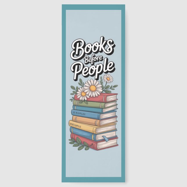 Cute Books With Quote Bookmarks (Front)