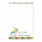 Cute Bookworm, A Note From Teacher, Personalized