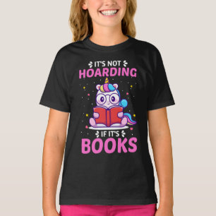 Cute Bookworm Book Lover Gift Princess Unicorn T-Shirt
