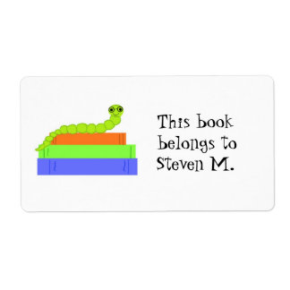 Cute Bookworm Bookplate