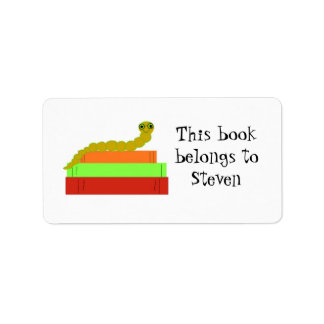 Cute Bookworm Bookplate
