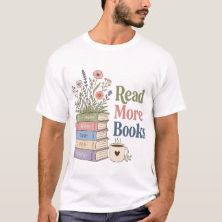 Cute Bookworm Floral Shirt