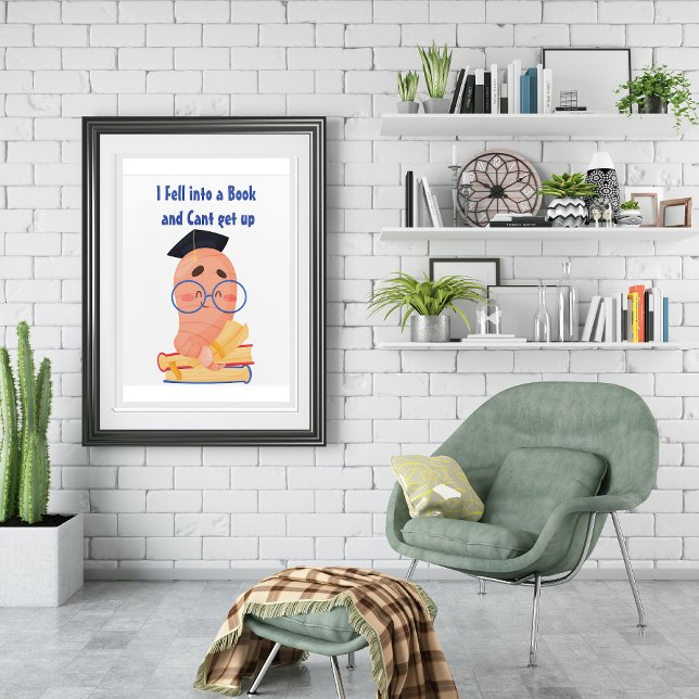 Cute Bookworm Study Room Acrylic Print (Creator Uploaded)