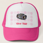 Cute Boombox Trucker Hat at Zazzle