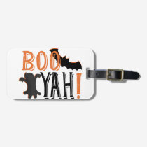 cute booyah halloween luggage tag