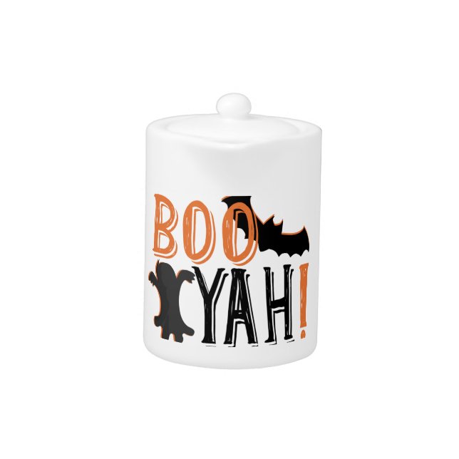 cute booyah halloween teapot (Front)
