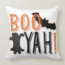 cute booyah halloween throw pillow