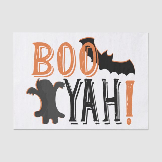 cute booyah halloween tissue paper (Front)