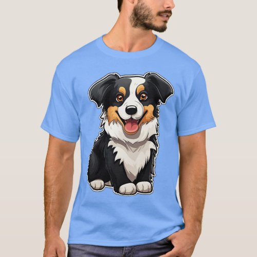 Cute Border Collie Dogs Funny Border Collie 1 T_Shirt