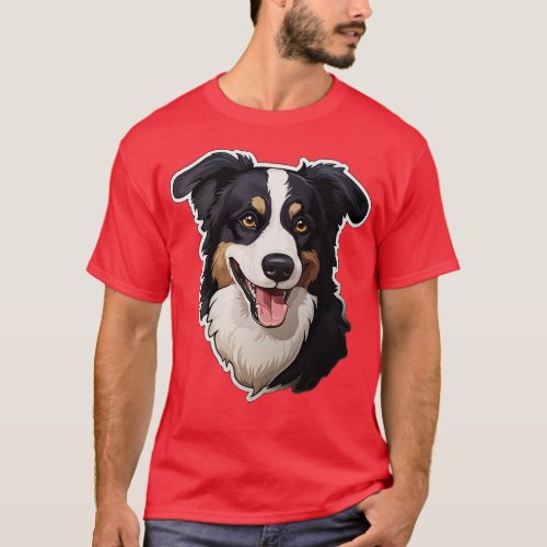Cute Border Collie Dogs Funny Border Collie T_Shirt