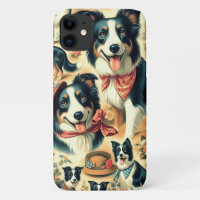 Cute Border Collie Seamless