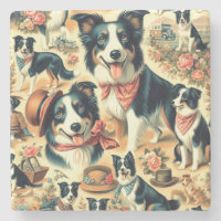Cute Border Collie Seamless