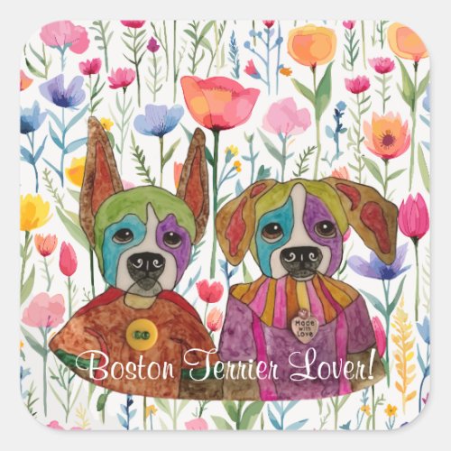 Cute Boston Terrier Lover Sticker