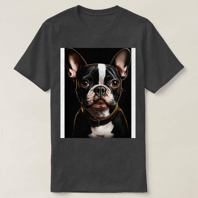 Cute Boston Terrier Lovers Dogs Boston Terrier 1 T-Shirt (Design Front)