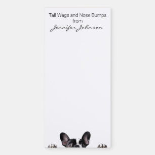 Cute Boston Terrier Magnetic Notepad