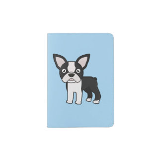 Cute Boston Terrier Passport Holder