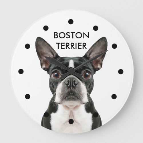 Cute Boston Terrier Wall Clocks