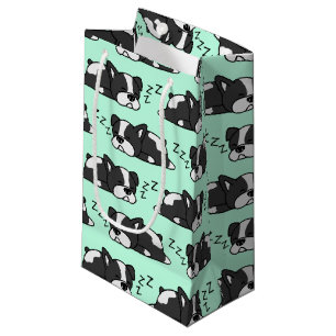 Cute Boston Terrier ZZZ Dog Lovers Gifts Pet Puppy Small Gift Bag