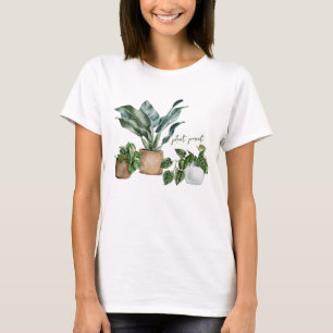 Cute Botanical Greenery Plant Parent T-Shirt